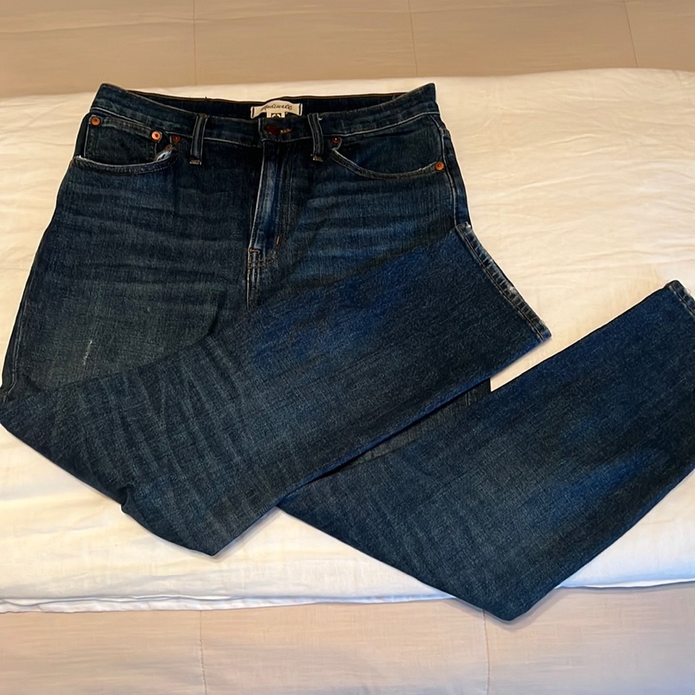 Madewell high-rise slim crop boyjean